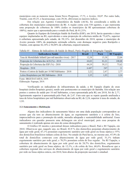 PPA – PLANO PLURIANUAL – 2020 – 2023 - V. I - REGIÃO DE INTEGRAÇÃO TAPAJÓS