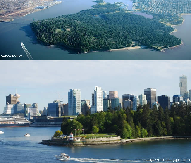 Stanley Park - urban park in Vancouver, Canada