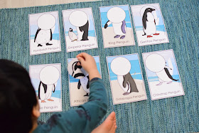 Penguin Themed Unit: Penguin Head Puzzles
