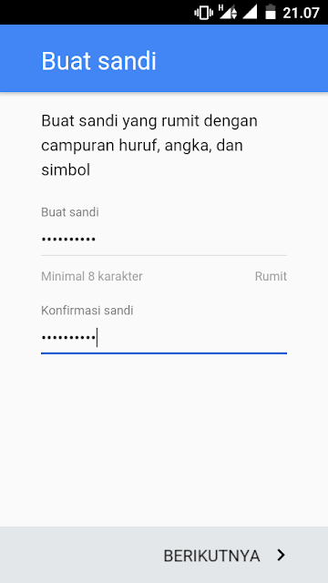 Membuat akun Google Tanpa Nomor HP