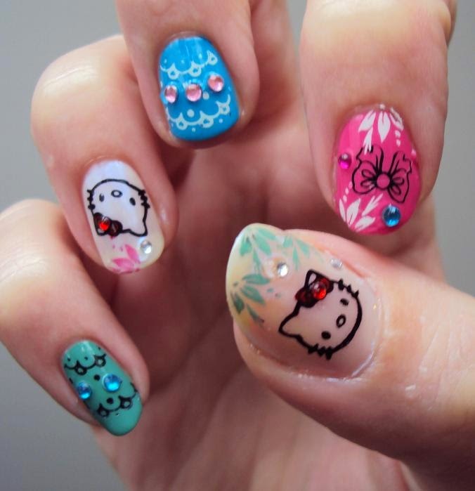 hello kitty nails