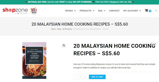 Pelancaran Ebook '20 Malaysian Home Cooking Recipes' Oleh Bella Jamal