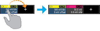 Dragging a channel, memory, math, or zoom trace to the Add New box creates a new trace of the same type