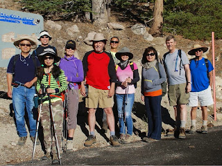 Hikemasters group ready to hike Waterman Trail