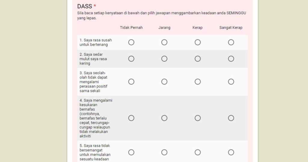 Soalan Ujian Dass - Selangor p