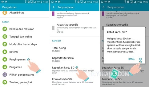  Tak sedikit pengguna smartphone Android yang menghiraukan bagaimana  2 Cara Melepas SD Card Android Yang Benar dan Aman