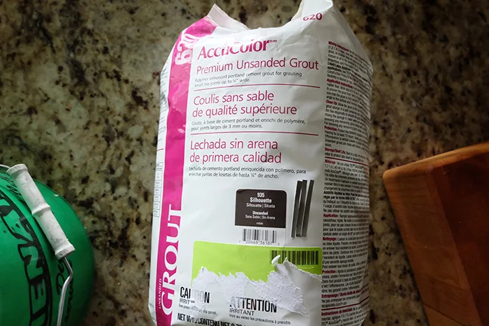 tec accu-color grout in silhouette