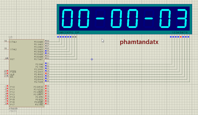 [8051 TUTORIAL] BÀI 15 Đồng hồ số dùng timer tạo thời gian trễ