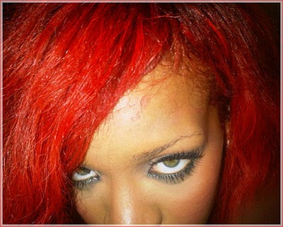 rihanna red hair dye