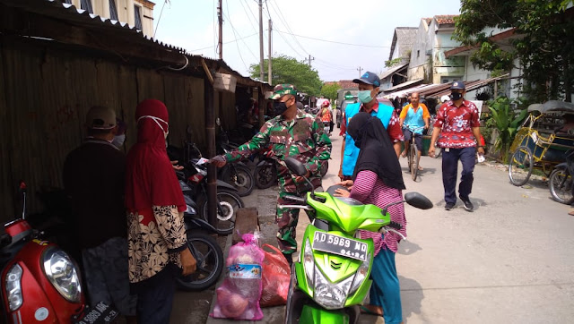 Koramil Pedan Melaksanakan Kegiatan Sosialisasi Pencegahan Covid-19