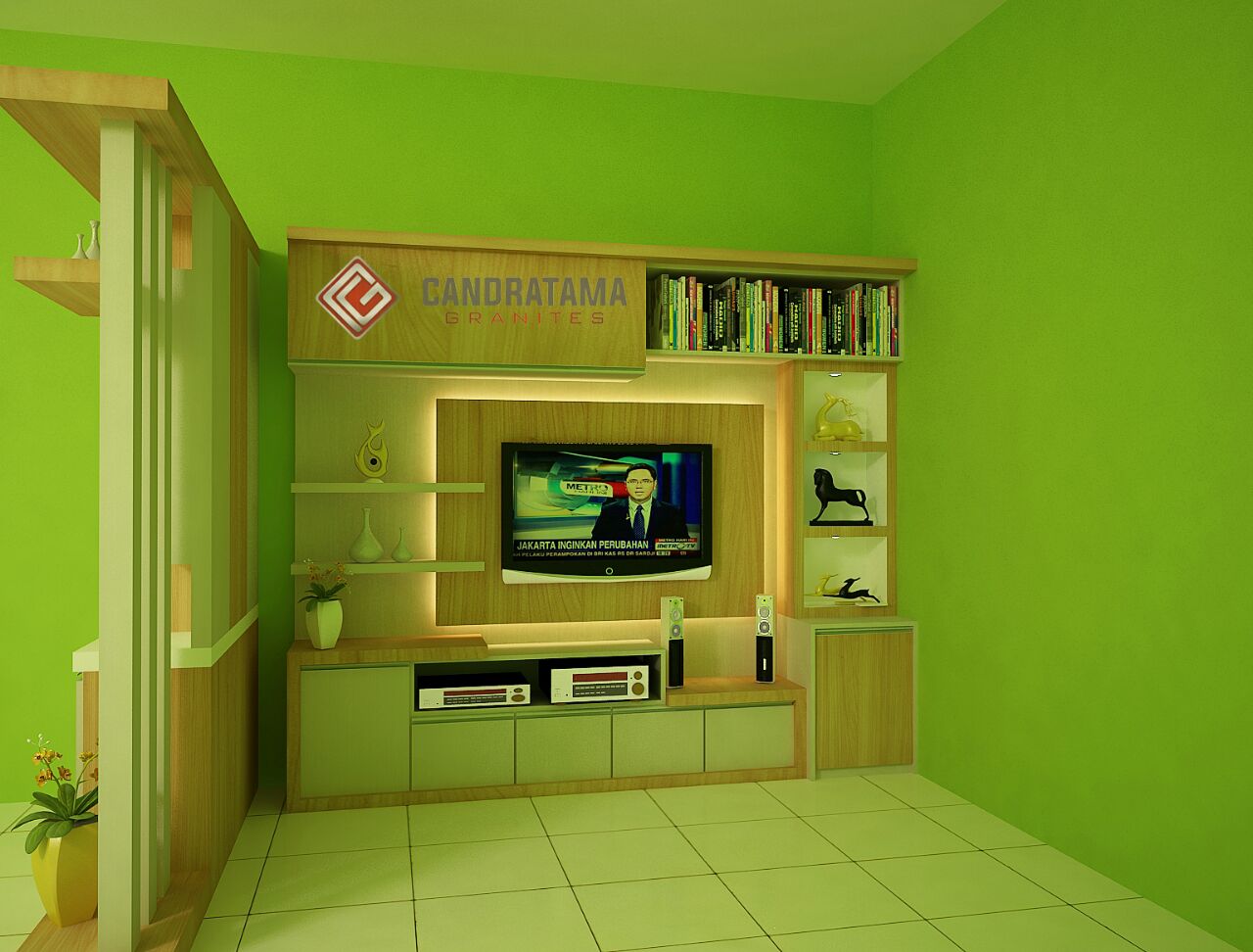 Desain Interior Rak TV Bapak Andar Jombang Part 2 Jasa 