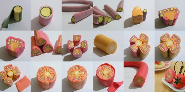 shay aaron,miniature food sculptures,food sculptures