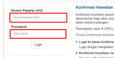 login konfirmasi kesediaan