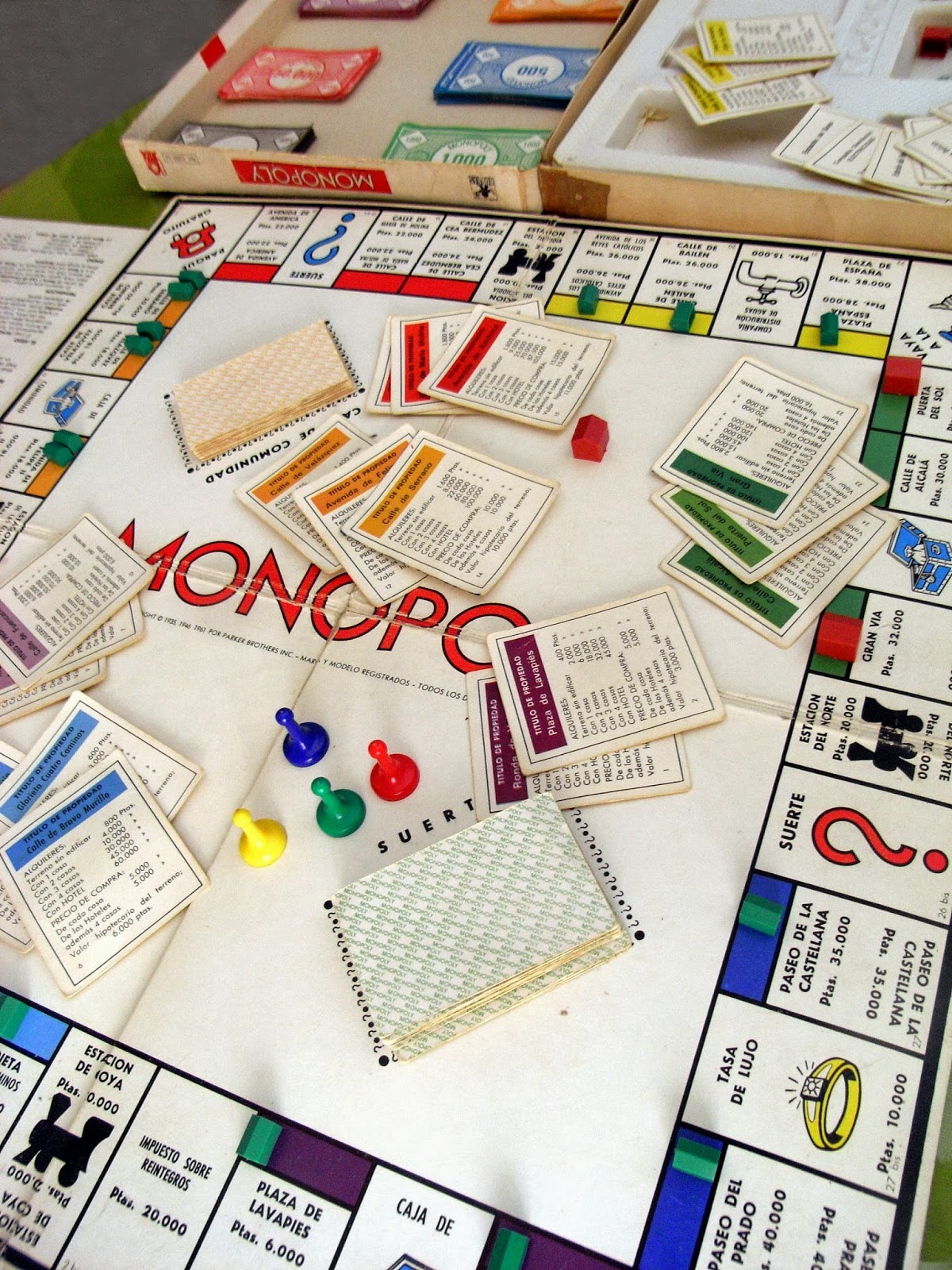 Memorias de plástico y papel: Juego de mesa. Monopoly ...