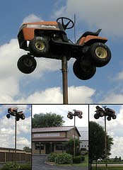 lawn mower on pole