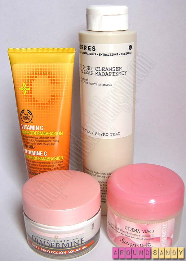 the body shop vitamin c microdermabrasión korres te blanco cleanser