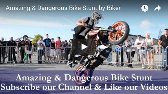 Amazing & Dangerous Bike Stunt by Biker