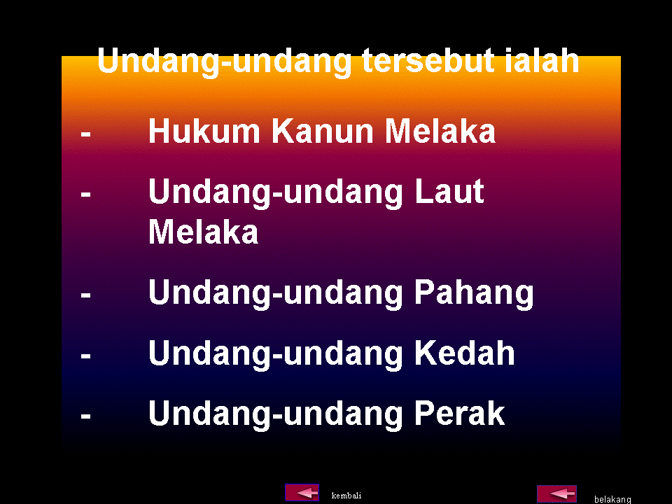 .sejarah tingkatan 1: Undang-undang Bertulis