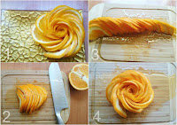 how to make a rose from an orange