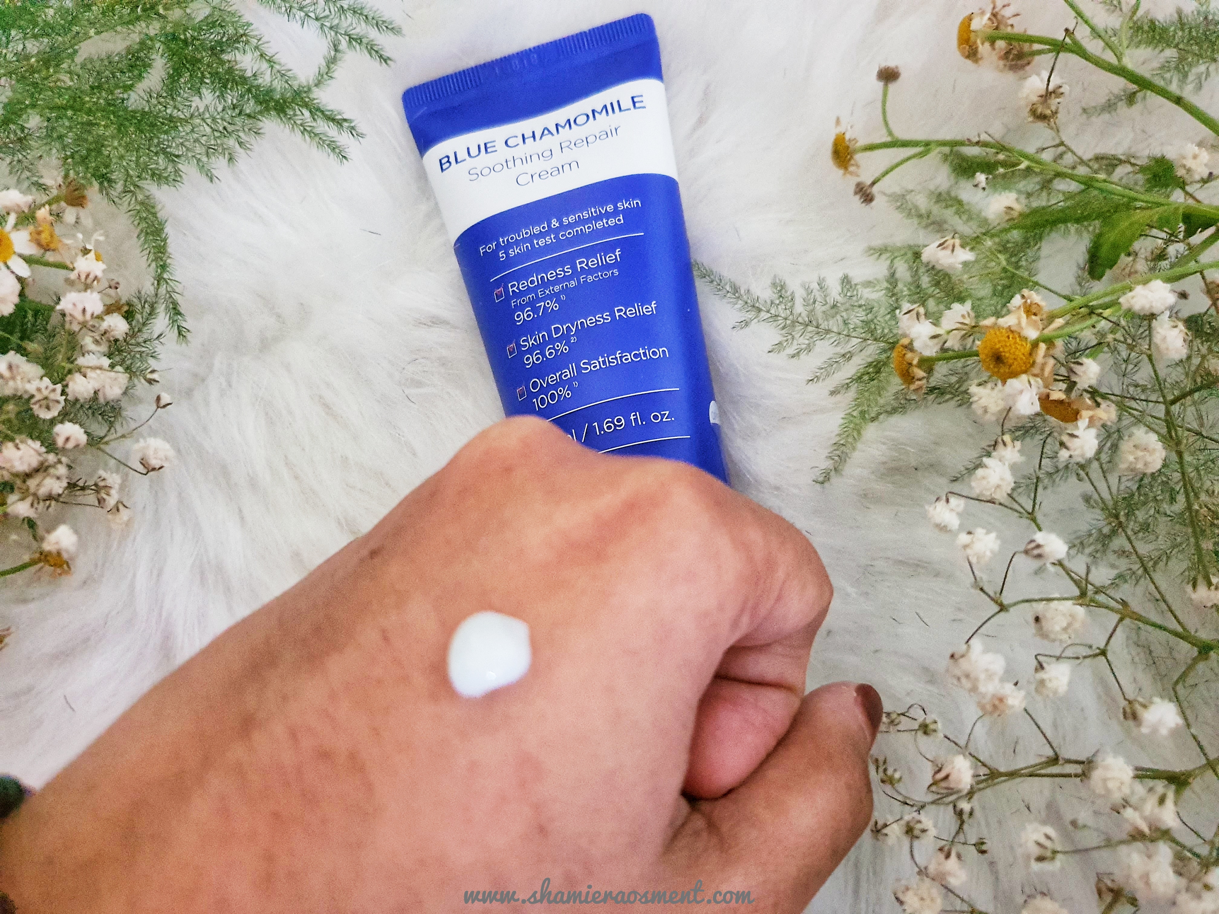 mamonde Repair Cream review, mamonde blue chamomile soothing repair cream review, mamonde blue chamomile soothing repair cream ingredients,