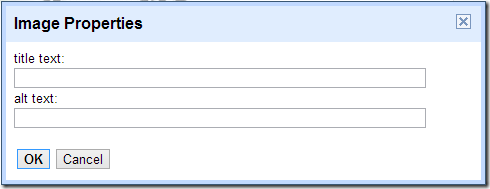 Blogger Imge Properties Setting
