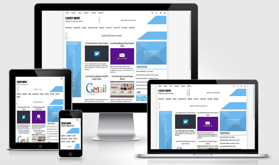 Lucky Move Responsive Blogger Template