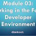  Module 03: Working in the Form Developer Environment