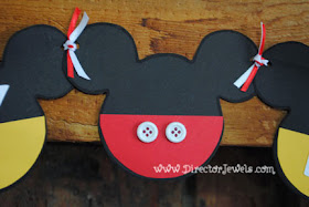 Easy DIY Mickey Mouse Clubhouse Happy Birthday Party Banner Tutorial - #DisneySide #MickeyMouse #Birthday