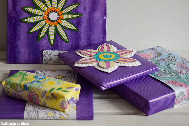 packaging handmade con mandalas