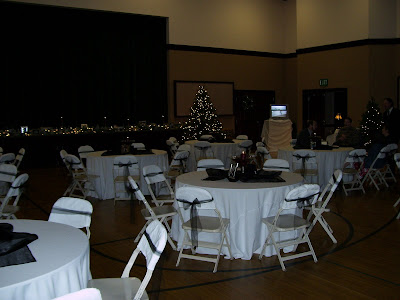  a gym or cultural hall in to a beauitful I think reception hall