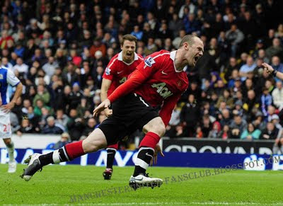 Wayne Rooney Blackburn Rovers vs Manchester United Barclays Premier League