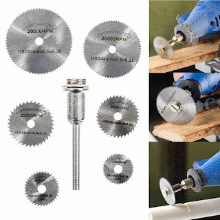 HSS Rotary Circular Saw Cutting Rotary Blade Tool Disc Wheel Cutoff Mandrel Diy hown - store