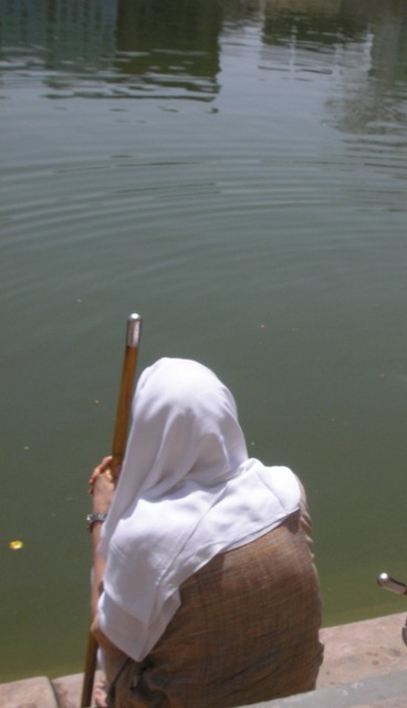 Praying for Radharani's Mercy at Radha Kunda