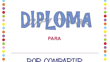 Dibujos de diplomas para imprimir