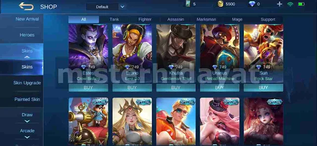 Download Script Unlock All Skin MLBB Patch Terbaru 2020