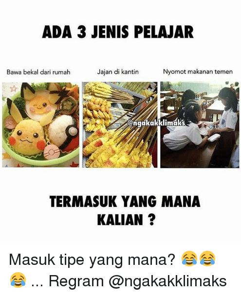 11 Meme 'Kantin Sekolah' Ini Bikin Kangen Kongkow Sama 