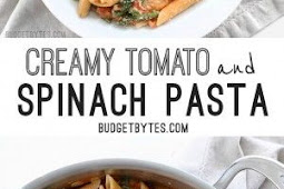 Creamy Tomato and Spinach Pasta