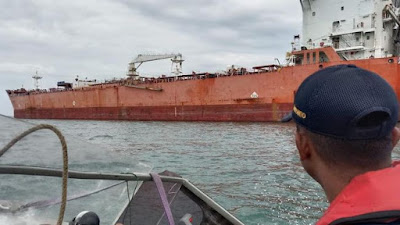 NAHKAN... TNI AL Tangkap Kapal Tanker Dinakhodai Warga China Angkut Minyak CPO