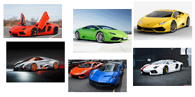 Selection of wonderful luxury car of the marca Lamborghini