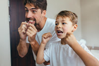 flossing and brushing correctly