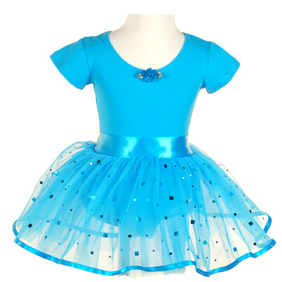 For children's clothing:TURQUOISE Gymnastics Dance Ballet Leotard Tutu Set  