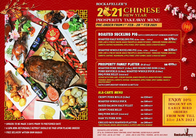 Rockafellers Changkat CNY 2021 Delivery Menu