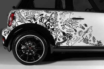 Mini Cooper Car Tribal Airbrush 9