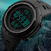  Mens Sports Dive 50m LED Digital Military Casual Electronics Wrist watches - black  