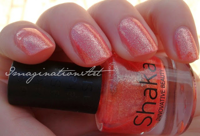 Shimmer Orange  Shaka ref  435 swatches swatch review smalto unghie nail polish lacquer