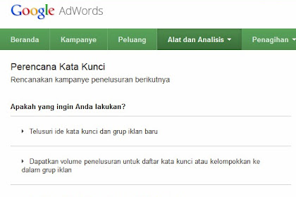 Riset Kata Kunci Dengan Google Keyword Planner