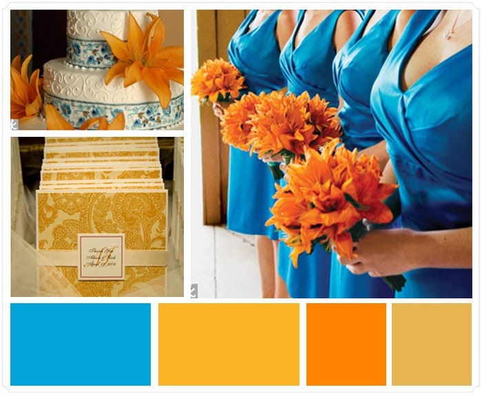 In a strictly nautical theme these summer wedding colors 