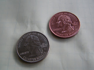 copper plated quarters