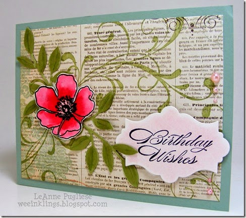 LeAnne Pugliese WeeInklings ColourQ240 Stampin Up Fabulous Florets Birthday 
