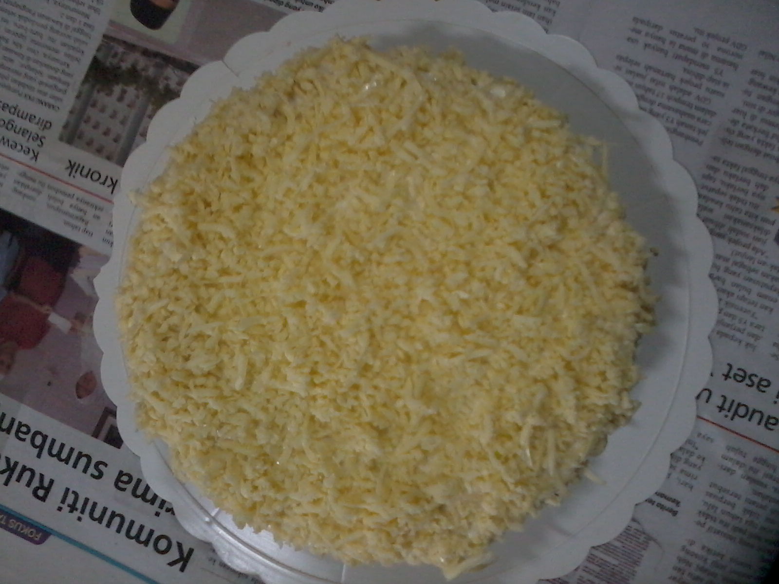 DUNIA DAPUR KAMA: KEK CHEESE BERSALJI